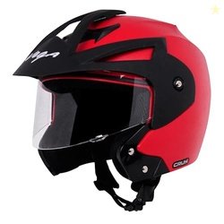 Vega Crux ISI Certified Flip-Up Helmet for Men and Women with Clear Vi