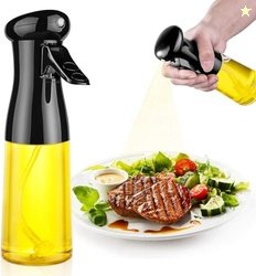 ZOIY Glass oil Spray Dispenser Cooking 200ml Olive Oil Spray Bottle Re