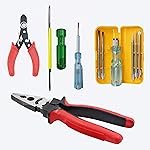 Walkers WKCB137M1 8″inch Heavy Duty Grip Combination Pilash Hand Tool Lineman Plier with Wire Cutter, Line Tester and 5in1 Screwdriver