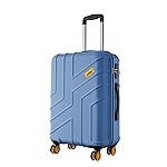 Safari Medium Stratos 8 Wheels 65cm Size Check-in Trolley Bag, Hard Case Polycarbonate, 360Âº Wheeling Luggage for Men & Women, Travel Bag, Suitcase for Travel, Trolley Bags for Travel, Steel Blue