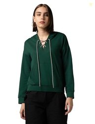 FYLTR Women's Crewneck Full Sleeve-Cotton Blend Terry Sweatshirt | Swe