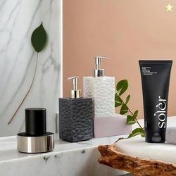 Stewit Liquid Soap Dispenser | Stoneware | Bottle for Kitchen|Soap Dis