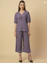 Chemistry Printed Top & Trousers Co-Ord Set