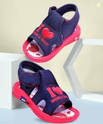 HOOH - Now comfort in fashion Velcro Flats For Boys & Girls(Red , 2.5-