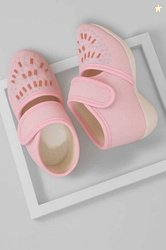 TK Creation Velcro Flats For Girls(Pink , 6-7 Years)