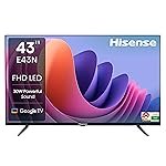 Hisense 108 cm (43 inches) E43N Series Full HD Smart Google LED TV 43E43N (Black)