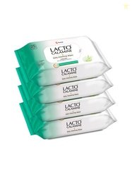 Lacto Calamine Set of 4 Daily Cleansing Wipes with Aloe Vera & Cucumbe