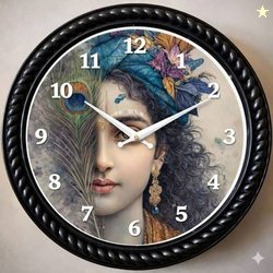 Shaivangi enterprises Analog 10 cm X 25 cm Wall Clock(Black, With Glas
