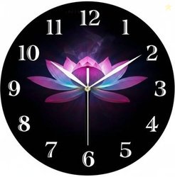 Golden times Analog 25 cm X 25 cm Wall Clock(Multicolor, With Glass, S