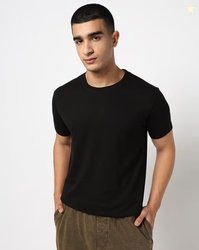 YOUSTA Men Regular Fit Crew-Neck T-Shirt