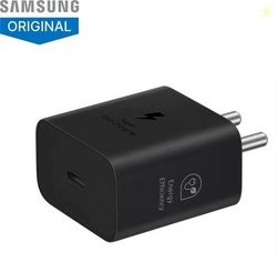Samsung 25 W GaN 3 A Wall Charger for Mobile(Black)