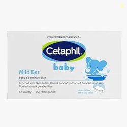Cetaphil Baby Mild Cleansing Bar for Newborns & Babies 75 gm | With Sh