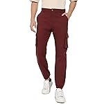 Campus Sutra Men’s Regular Fit Low Rise Cargo Pant