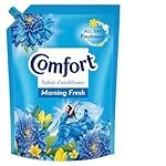 Comfort After Wash Fabric Conditioner, Refill pouch, super saver pack Morning fresh variant for all day freshness and lasting fragrance, 2 L