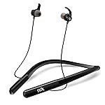 FLiX (Beetel Blaze N23 in-Ear Bluetooth v5.4 Neckband, 10mm Super Bass Drivers, Smart Magnetic Ear tip, Quick Charge, 3 Equalizer Preset, Dual Paring, AI Voice Assistant (XNB-N23) (Black)