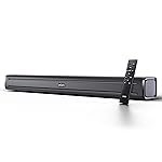 Mivi Fort Q80 Soundbar with 80W Surround Sound, 2.2 Channel soundbar with 2 in-Built subwoofers, Multiple EQ and Input Modes, Remote Accessibility, Bluetooth v5.2, Made in India Sound bar for TV