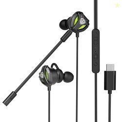 SpinBot BattleBudz C10 Wired in Ear Type-C Gaming Earphones with Detac