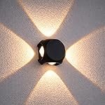 One94Store LED Outdoor UP Down Wall Light 4 Watt Rainproof & Shockproof Aluminium Body 4 Way Exterior Wall Step Light Fixture (Warm White) Pack of 1 with 3 Month Warranty