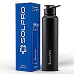 Solpro Alpha 1000mL ISI Certified Stainless Steel Bottle for Office,School,College,Travel,Gym,Yoga,Camping,Sports & Outdoor for Men,Women,Athletes,Kids,Children,Student, & Youth; Odor,Leak & BPA Free