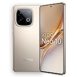 iQOO Neo 10 (Titanium Chrome, 8GB RAM, 256GB Storage) | Snapdragon 8s Gen 4 Processor & SuperComputing Chip Q1 | 7000 mAh Battery | Segmentâs Highest 144 FPS Gaming Smartphone