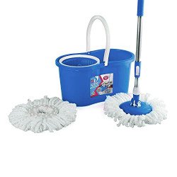 Kleeno by Cello Compacto Floor Cleaning Set, Blue | 360 Flexible Rotat