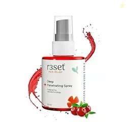 R3SET Natural Pain Relief Spray | Deep Penetrating Formula for Muscle,