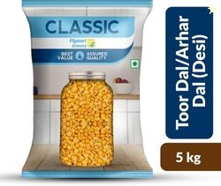 Classic Toor/Arhar Dal (Togari Bele) (Split) by Flipkart Grocery(5 kg)