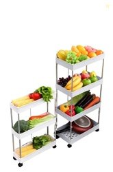 Cortina Heavy Duty Plastic Storage 2 TierShelves for Home Kitchen Gara