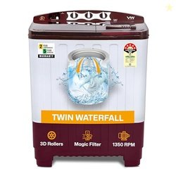 VW 8 kg 5 Star Super Wash Semi Automatic Top Load Washing Machine Supe