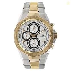 Titan Regalia Chronograph Silver Dial Men's Watch-NN9308BM01/NP9308BM0