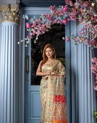 Spetila Unstitched Pure Silk Multi-purpose Fabric Self Design