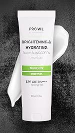 PROWL Brightening and Hydrating Sunscreen SPF 50+ PA++++ with Niacinamide for Oily, Dry, Acne-Prone Skin for Men Sun Protection No White Cast Lightweight Non-Greasy Texture Gel Sweet Musk Scentâ50ml