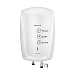 Havells Signa 5 Litre Instant Water Heater(Geyser)| Twin LED Indicator| Rust and Shock Proof Body| ISI Marked| Fire Retardant Power Cord| Warranty: 5 year on inner tank & 2 year comprehensive (White)