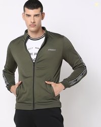 Produkt By Jack & Jones Zip-Front Sweatshirt with Brand Taping