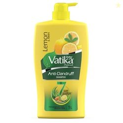 Dabur Vatika Lemon Anti-Dandruff Shampoo - 1L | Reduces Dandruff from