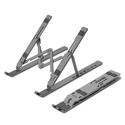 ZEBRONICS Aluminium Alloy Laptop Stand, Compatible with 9-15.6 inch La