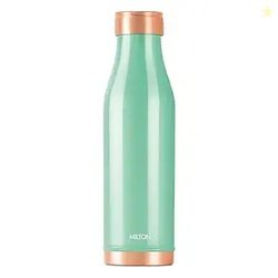 MILTON Copper Charge Water Bottle, 930 ml, Green | Lacquer Coating, Cu