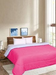 Signature Solid Double Comforter for AC Room(Microfiber, Pink)
