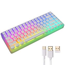 Zebronics Premium Wireless Mechanical Keyboard, Outemu RED Switch, 3X