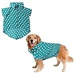 Sage Square Funky Soft Material Dog Shirt | Cool/Funky Print Pet | Soft Light Weight | Comfortable & Breathable Dog Clothing | Trendy Vest Outfit (Polka Sky Blue) (XXSmall – 10inch)