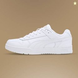 PUMA Court Shatter Low Sneakers For Men(White , 10)