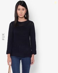 BRAVE SOUL Knitted Pullover with Ribbed Hems