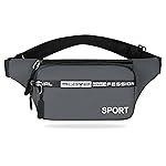 Kraptick Premium Unisex Waist Bag for Men and Women – Stylish Fanny Pack, Hip Bag, Travel Money Belt (Grey)