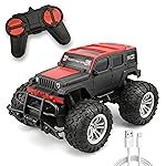 Kidsmate Jumbo SUV Remote Control Car for Kids | Rechargeable Off-Roader RC Monster Truck | Lithium Battery & C-Type Charging | Rugged Toy Car for Boys & Girls – Red-Black