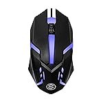 Salpido M27 Wired USB Optical Gaming Mouse, 1000 DPI Precision | Ergonomic Gaming Design with LED Light, 3 Buttons, Plug & Play, 1.1m Cable, Lightweight USB mouse for PC, Laptop, Mac & Windows (Black)