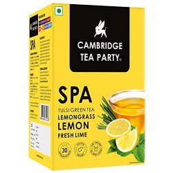 Cambridge Tea Party Spa 30 Tea Bags, Lemon Lime Lemongrass Tulsi Green