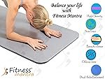 Fitness MantraÂ® Yoga Mat for Gym Workout and Yoga Exercise with 6MM Thickness, Anti-Slip Yoga Mat for Men & Women Fitness (Qnty.-1 Pcs.) (Grey)