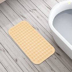 Home Centre Titania Beige Textured Slip-Resistant Shower Mat - 37x71cm