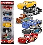 Galaxy Hi-Tech Mini Metal Die Cast Car Toy Vehicle Play Set, Free Wheel High Speed Unbreakable, Small Racing Movie Vehicle Car for Exciting Playtime Adventures for Kid, Multicolor, Set of 6
