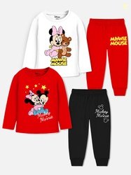 Disney By Miss and Chief Girls Pack Of 2 Minnie & Daisy Printed Nights